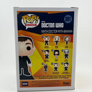 Funko POP! Television Doctor Who - Ninth Doctor With Banana #301 - Vinyl Collectable FRENLY BRICKS - Open 7 Days