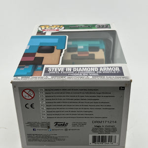 Funko POP! Games Mojang Minecraft - Steve In Diamond Armor #322 - Vinyl Collectable FRENLY BRICKS - Open 7 Days