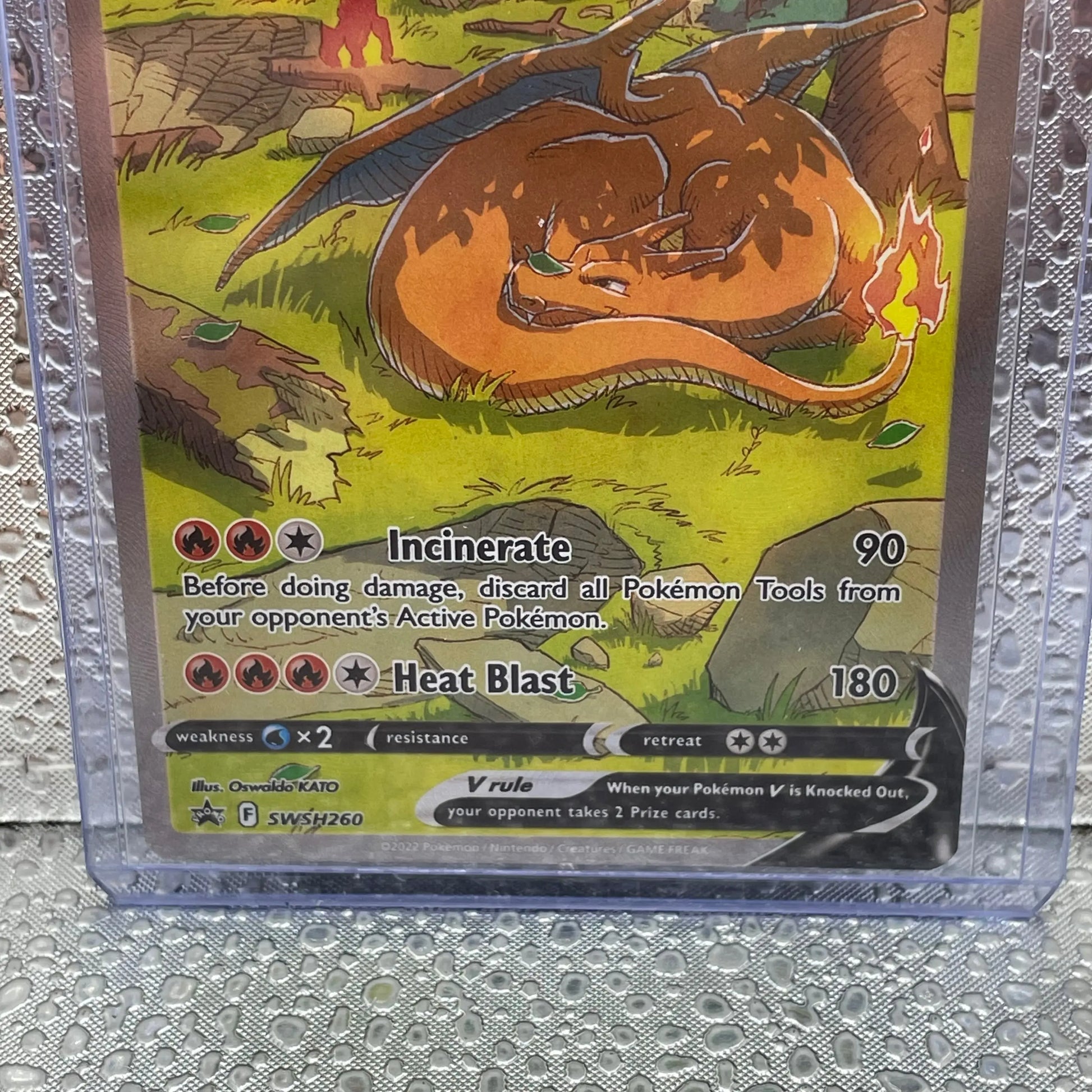 Charizard V SWSH260 Full Art Pokemon TCG Card Good Condition FRENLY BRICKS - Open 7 Days