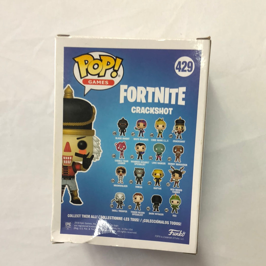 Funko Pop! Vinyl: Fortnite - Crackshot - #429 Damaged Box FRENLY BRICKS - Open 7 Days