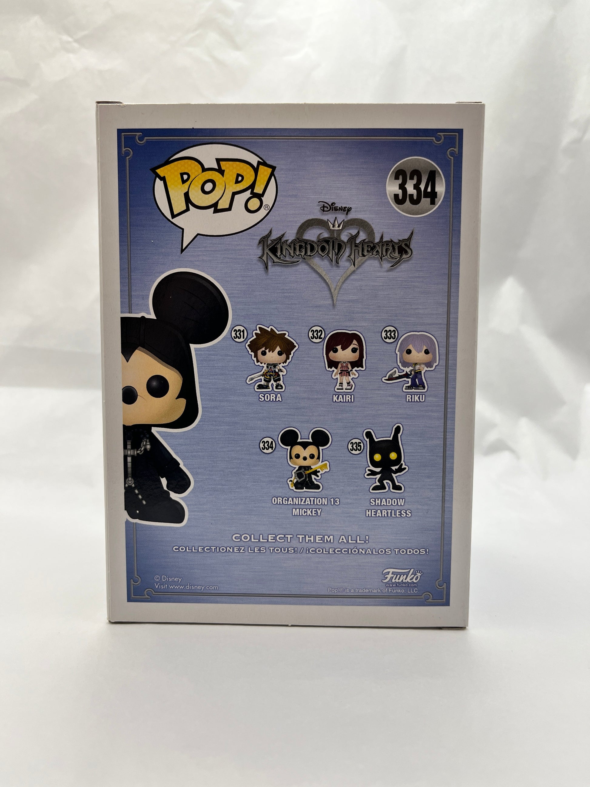 Funko POP! Disney Kingdom Hearts Organisation 13 Mickey #334 - Glow Chase Edition FRENLY BRICKS - Open 7 Days