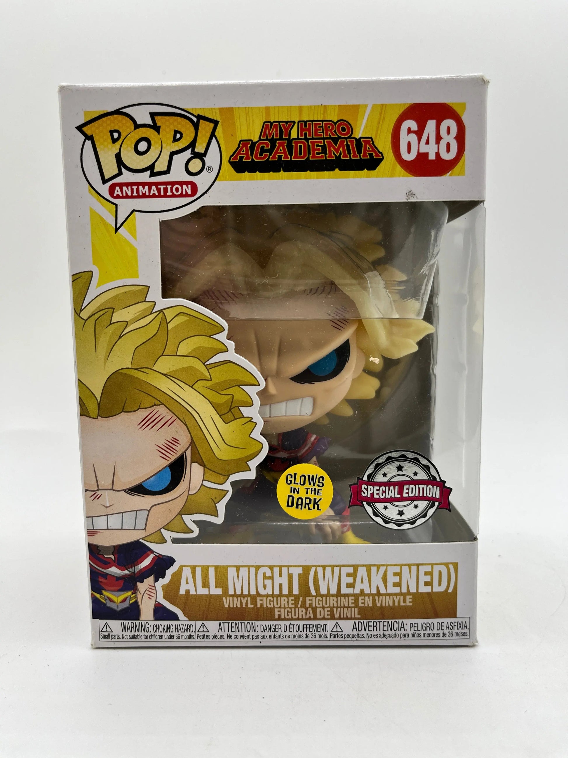Funko POP! Animation My Hero Academia All Might (Weakened) #648 - Vinyl Collectable FRENLY BRICKS - Open 7 Days