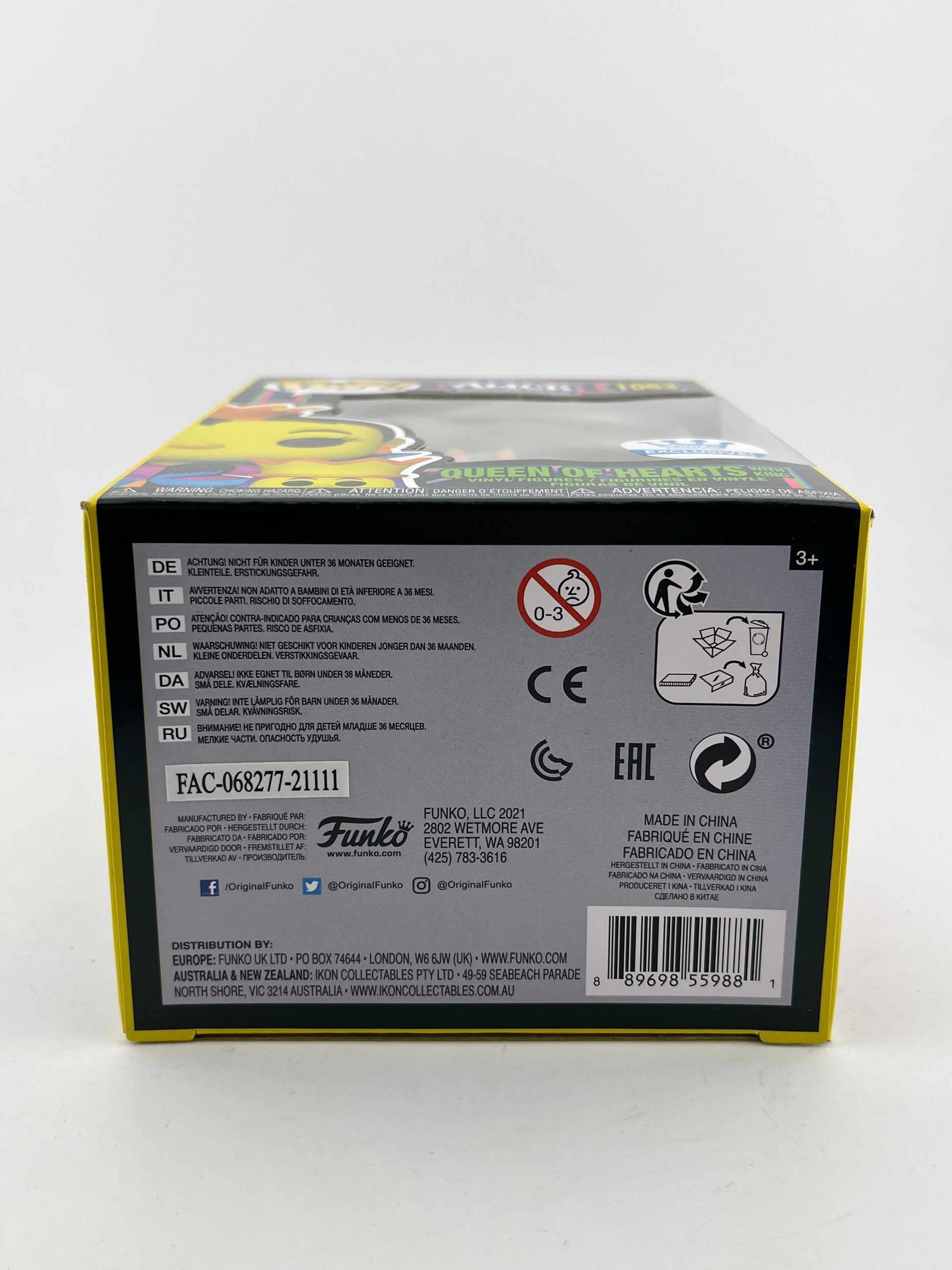 Funko POP! Disney Alice In Wonderland - Queen Of Hearts With Hearts #1063 - Exclusive FRENLY BRICKS - Open 7 Days