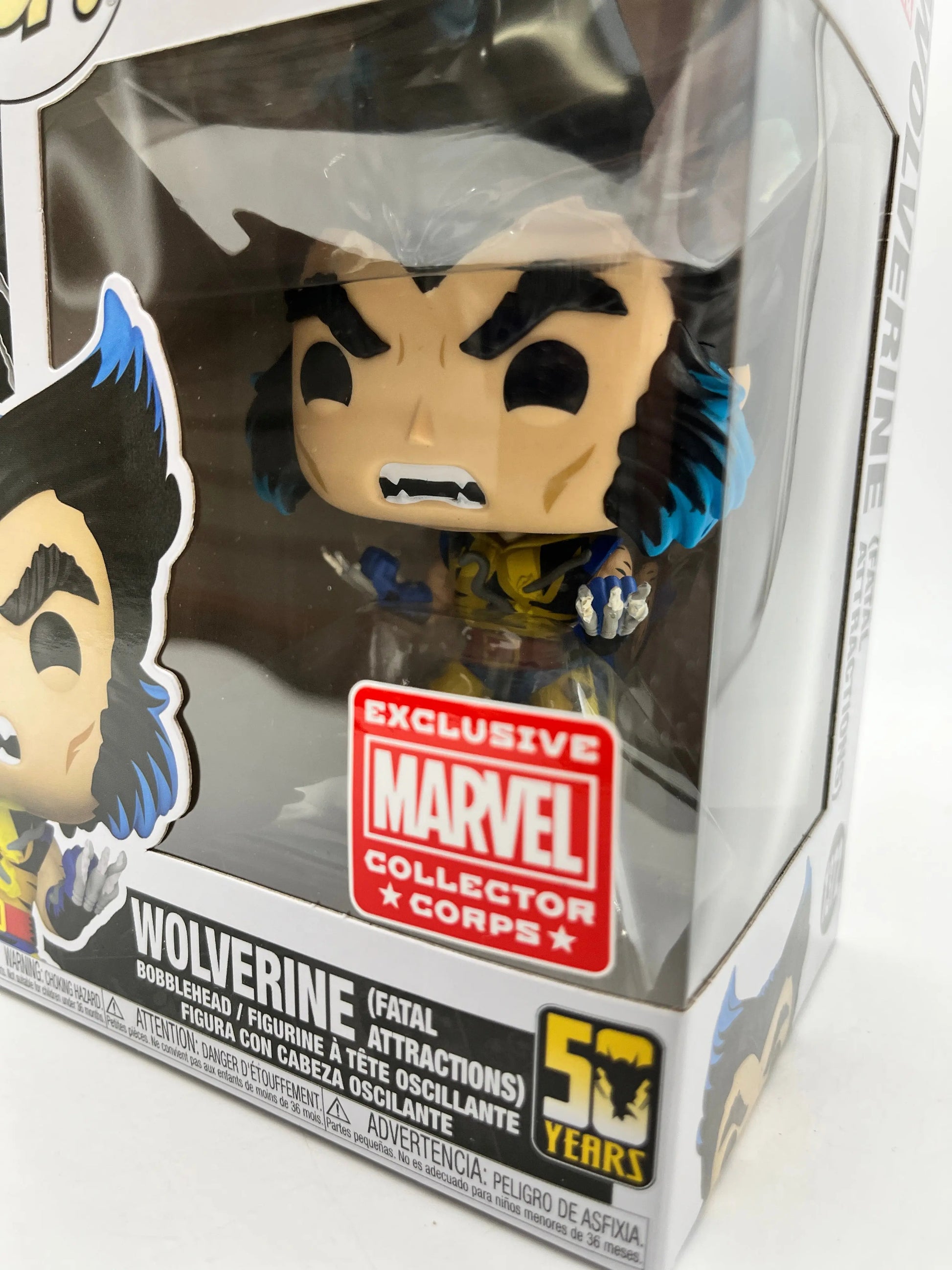 Funko POP! Marvel Wolverine (Fatal Attraction) #1372 - Exclusive Marvel Collectors Corps FRENLY BRICKS - Open 7 Days