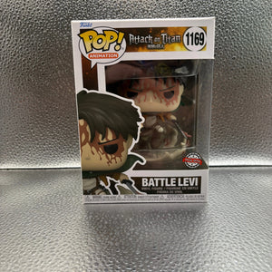 Funko pop Vinyl #1169 Attack On Titan Battle Levi FRENLY BRICKS - Open 7 Days