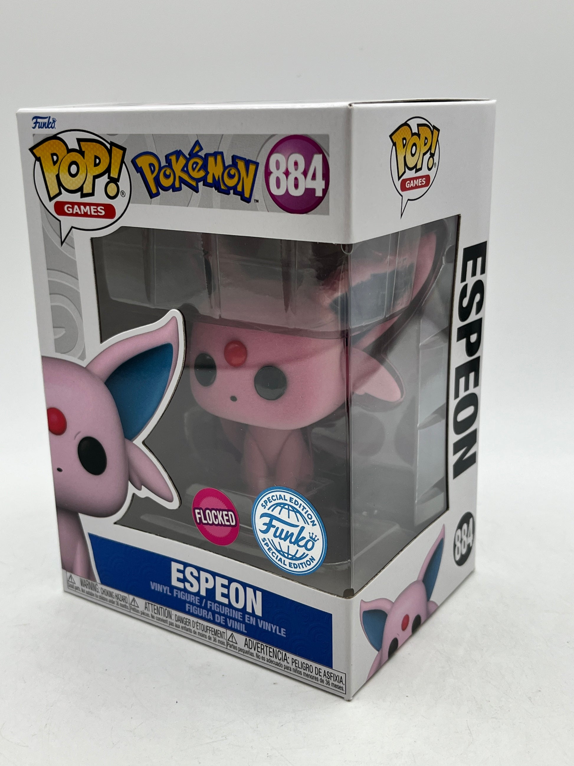Funko POP! Pokémon - Espeon #884 - Flocked Special Edition FRENLY BRICKS - Open 7 Days