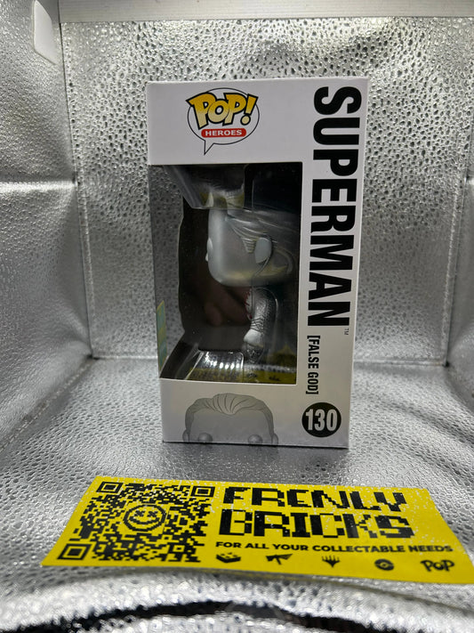 Pop Vinyl Dc Superman False god #130 FRENLY BRICKS - Open 7 Days