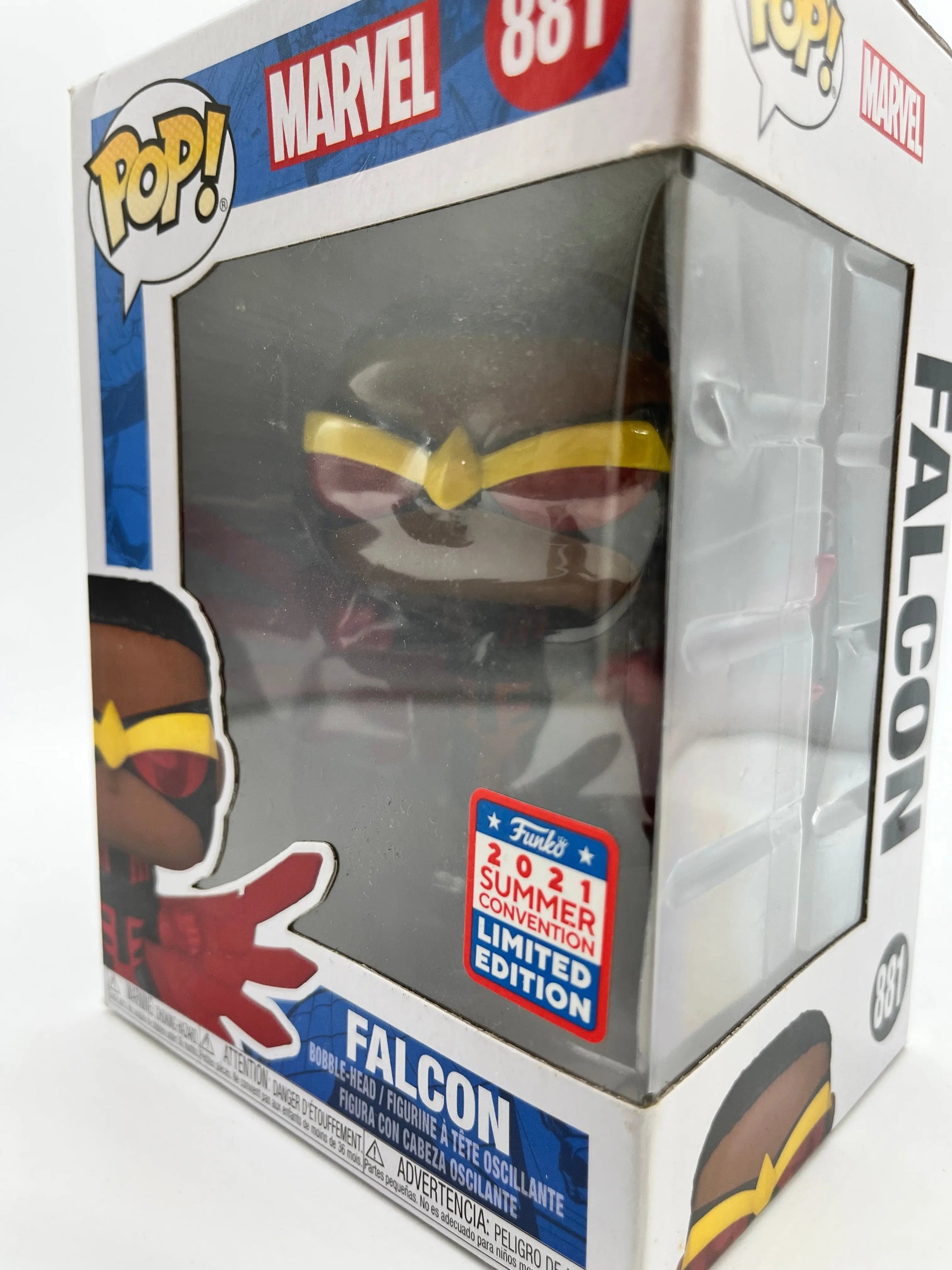 Funko POP! Marvel Falcon #881 - Summer Convention Limited Edition FRENLY BRICKS - Open 7 Days