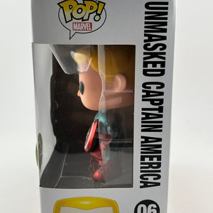Funko POP! Marvel - Unmasked Captain America #06 - 2014 Exclusive FRENLY BRICKS - Open 7 Days
