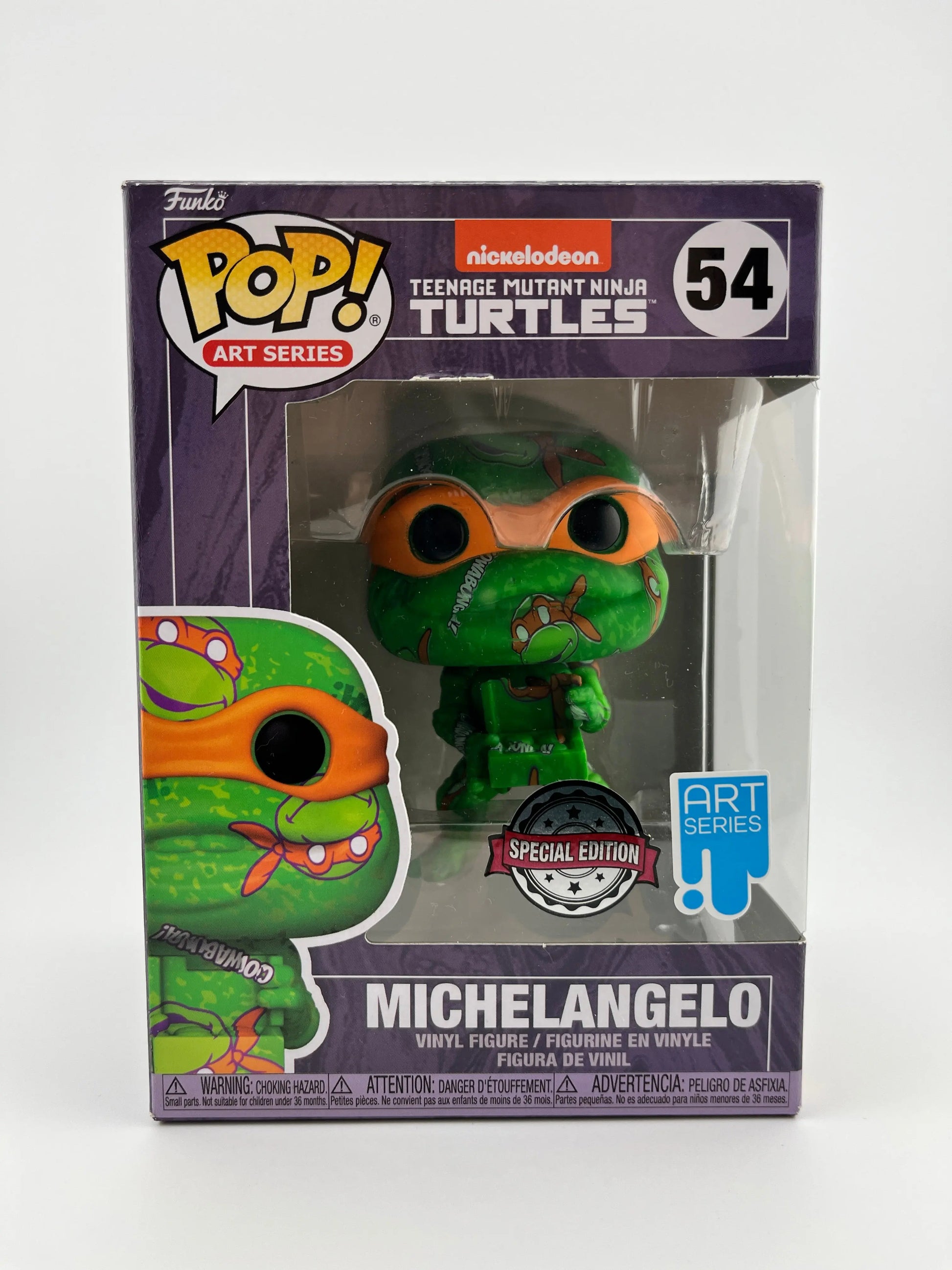 Funko POP! Art Series TMNT Michelangelo #54 - Special Edition FRENLY BRICKS - Open 7 Days