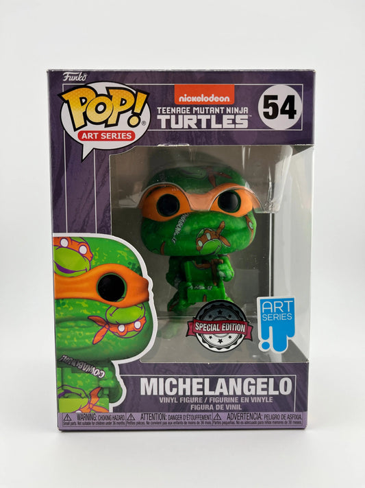 Funko POP! Art Series TMNT Michelangelo #54 - Special Edition FRENLY BRICKS - Open 7 Days
