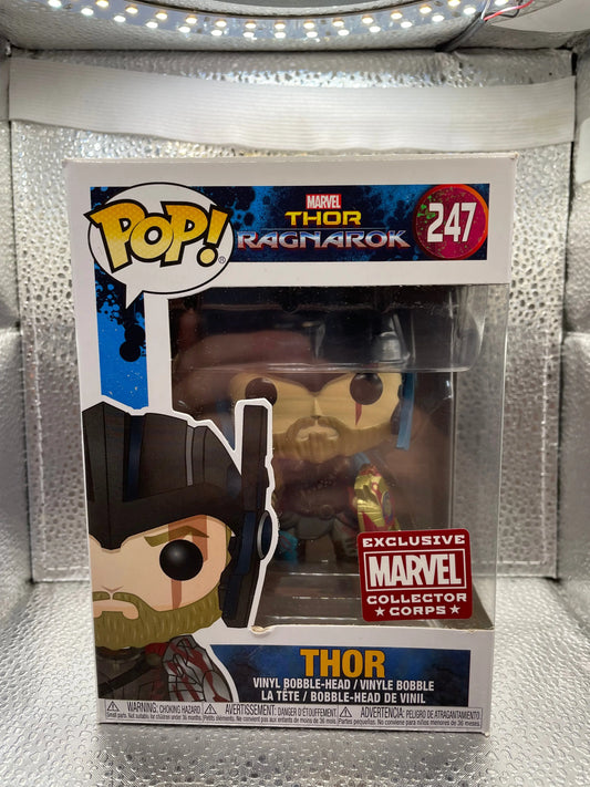 Funko Pop! Thor #247 Marvel Collector Corps Vinyl Figure Ragnarok FRENLY BRICKS - Open 7 Days