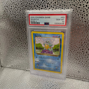 2000 Pokemon Game #93 - Squirtle - Gem Mint - Base Set II 2 - PSA 10 FRENLY BRICKS - Open 7 Days