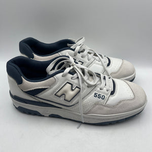 New Balance 550 White Navy Sneakers – Size US 12 USED FRENLY BRICKS - Open 7 Days