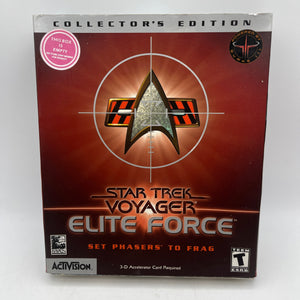 Star Trek Voyager Elite Force Collector's Edition (PC, 2000) - Activision Raven FRENLY BRICKS - Open 7 Days