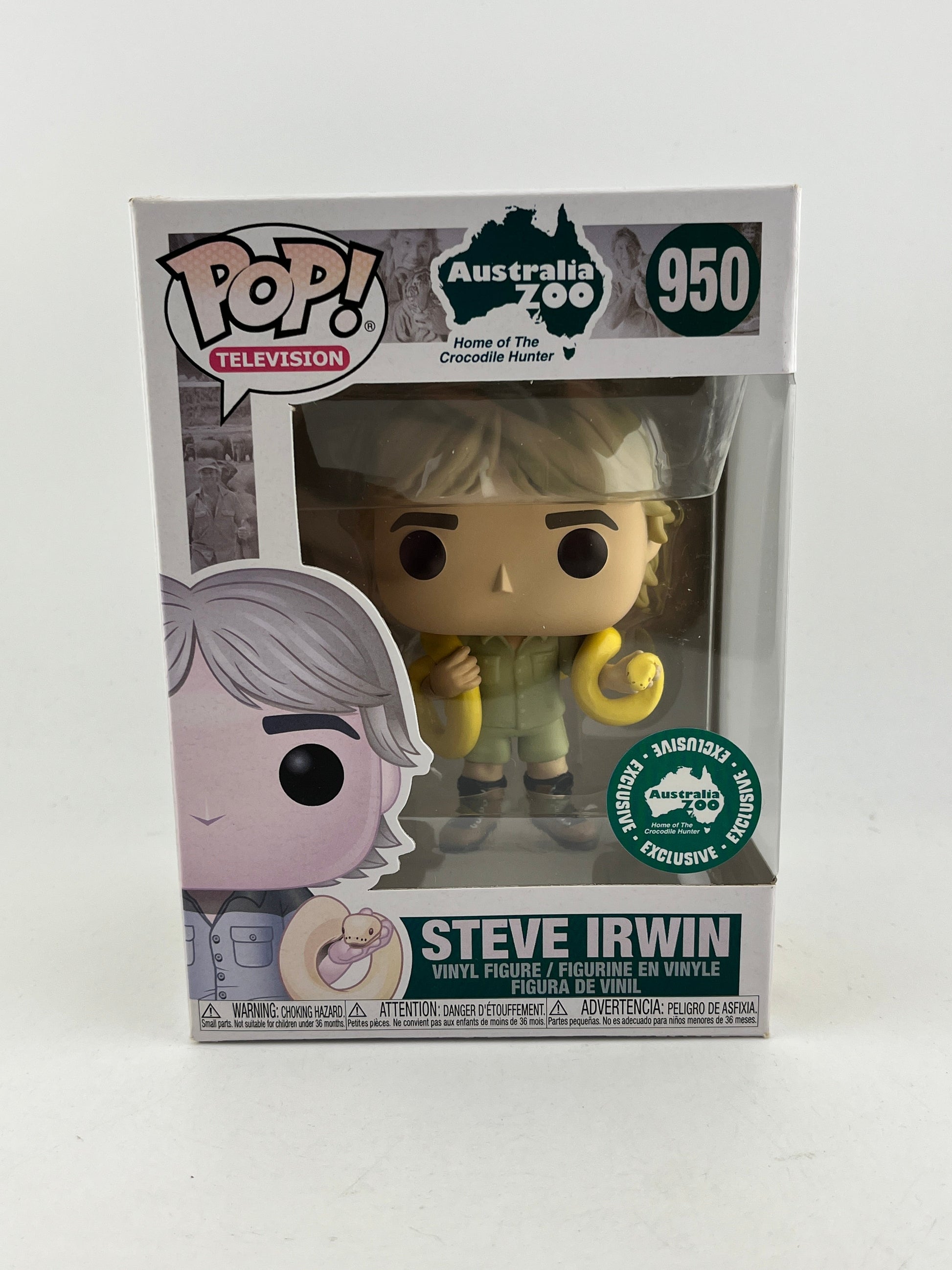 Funko POP! Television Australia Zoo - Steve Irwin #950 - Australia Zoo Exclusive FRENLY BRICKS - Open 7 Days