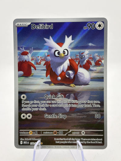 Delibird 152/132 Illustration Rare Mega Evolution Pokémon TCG (NM) — front