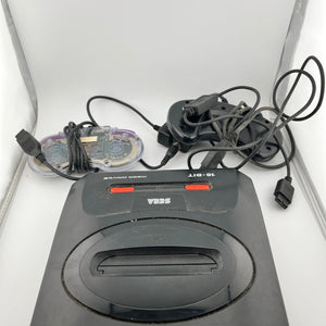 Sega Mega Drive 2 Black Console - 2x Controllers + Bag - Untested FRENLY BRICKS - Open 7 Days