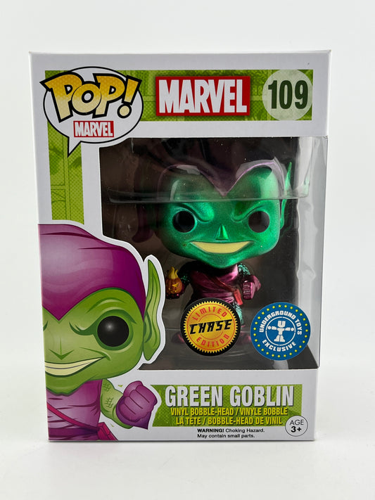 Funko POP! Marvel - Green Goblin #109 - Limited Edition Chase - Underground Toys Exclusive FRENLY BRICKS - Open 7 Days