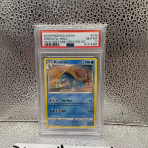 Drednaw Holo 2020 Pokémon TCG Swish Vivid Voltage Cracked Ice PSA 10 GEM MT FRENLY BRICKS - Open 7 Days