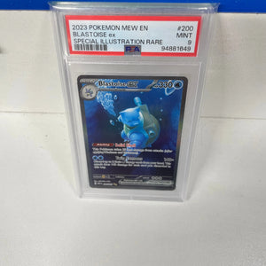 Blastoise EX 200/165 PSA 9 Secret Illustration Rare Pokemon TCG 151 NM FRENLY BRICKS - Open 7 Days