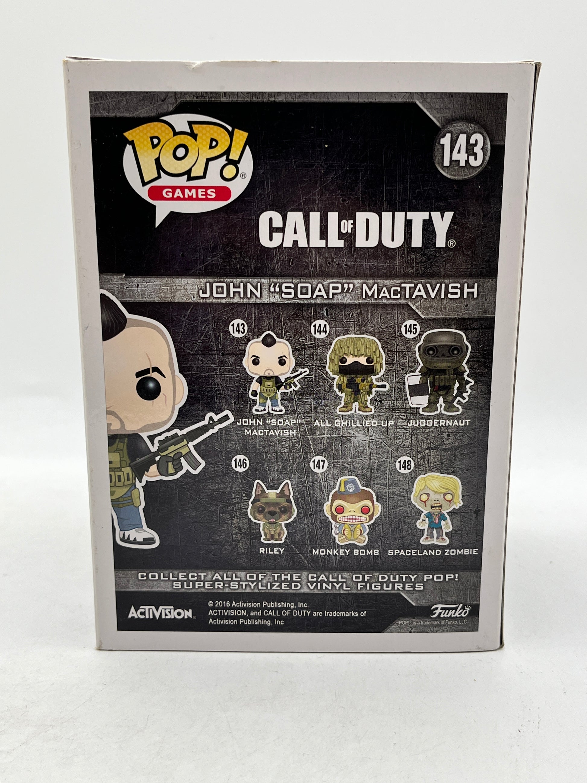 Funko POP! Games - Call Of Duty - John “Soap” McTavish #143 - Vinyl Collectable