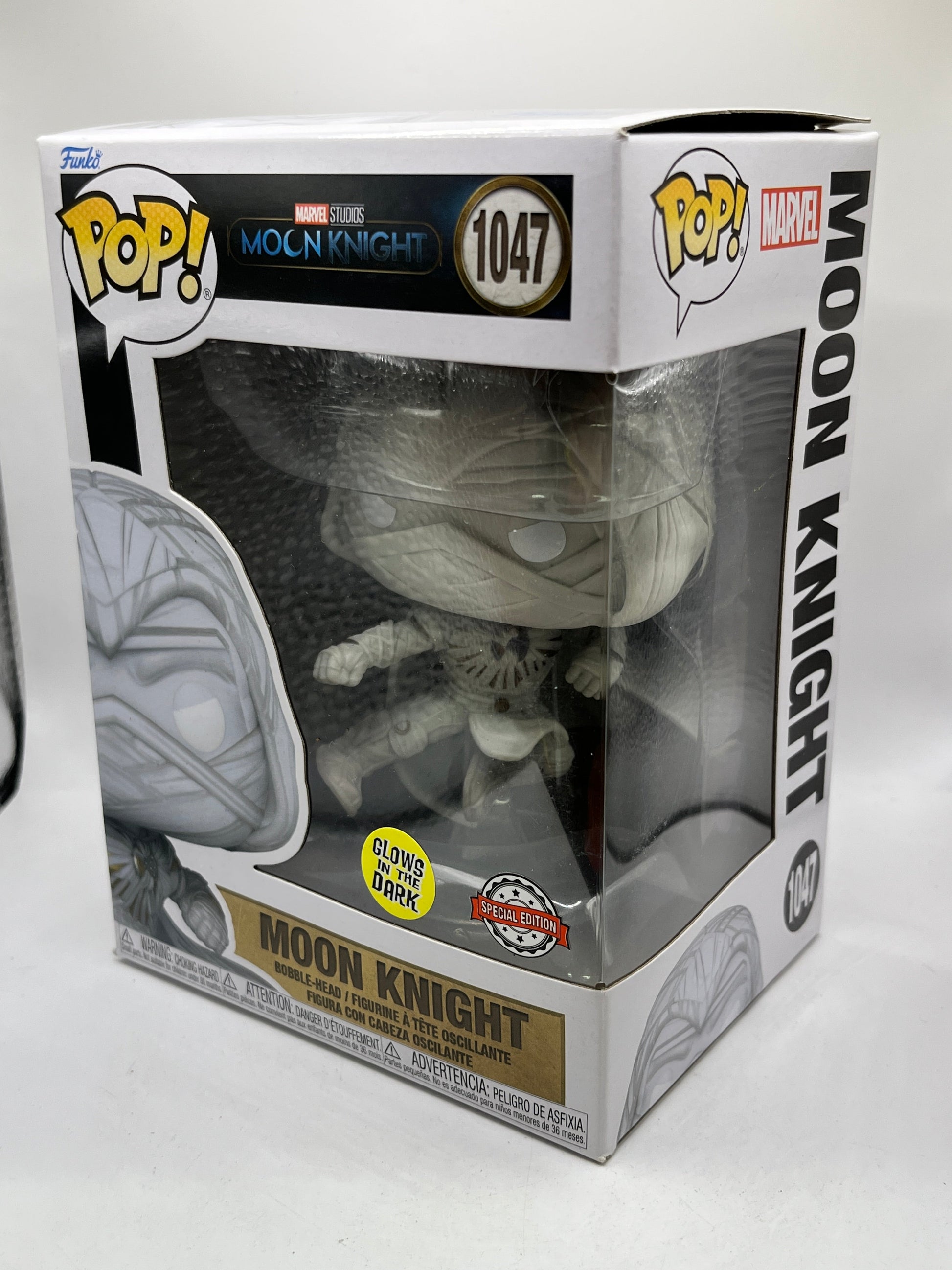 Funko POP! Marvel Moon Knight - Moon Knight #1047 - Glow Special Edition FRENLY BRICKS - Open 7 Days