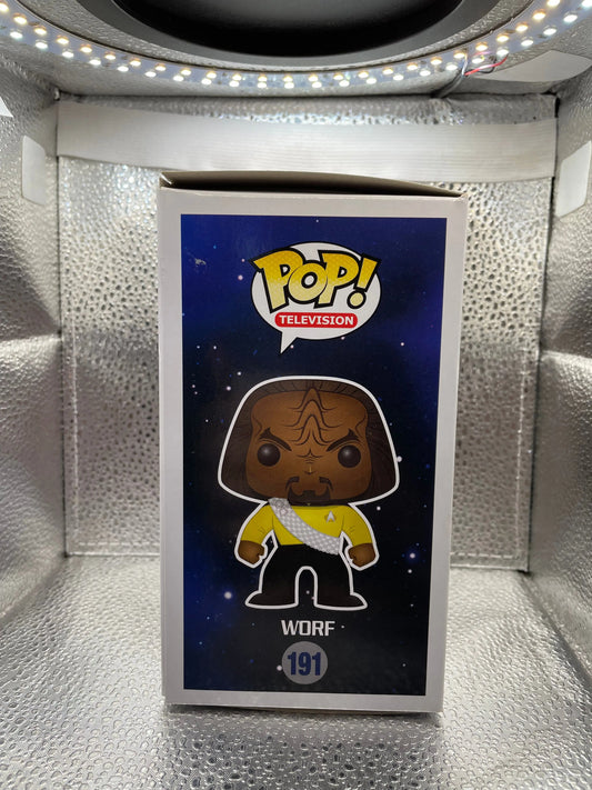 Funko Pop Television Vinyl Worf #191 Star Trek The Next Generation Boxed Worn FRENLY BRICKS - Open 7 Days