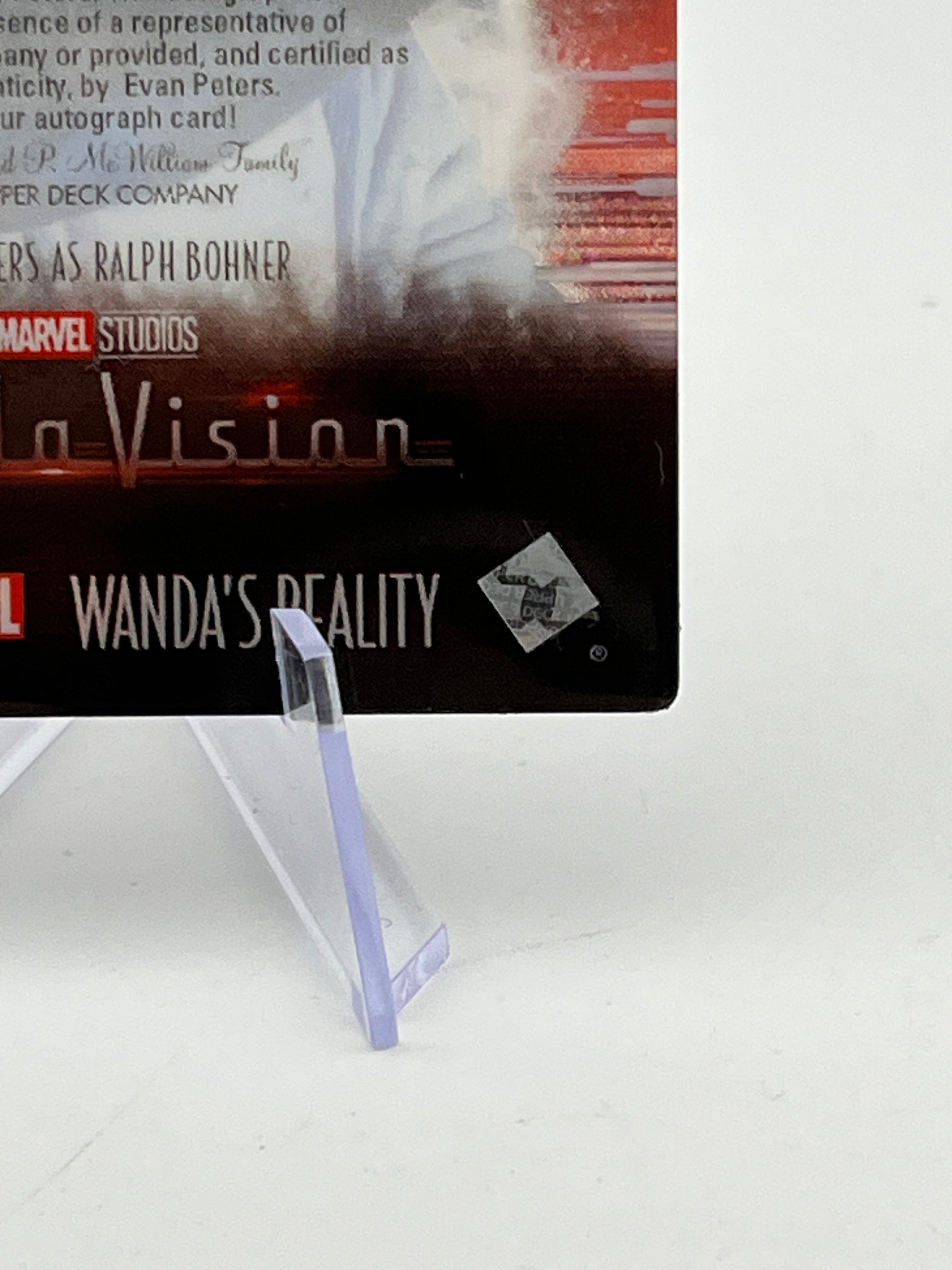 Upper Deck Marvel Wandavision - Evan Peters As Ralph Bohner  Auto 12/49 Wanda's Reality FRENLY BRICKS - Open 7 Days