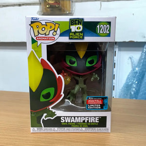 Funko Pop Vinyl - Ben 10: Alien Force - Swampfire #1202 NYCC 2022 FRENLY BRICKS - Open 7 Days