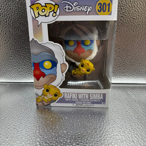 Funko Pop #301 Disney Rafiki With  Simba FRENLY BRICKS - Open 7 Days