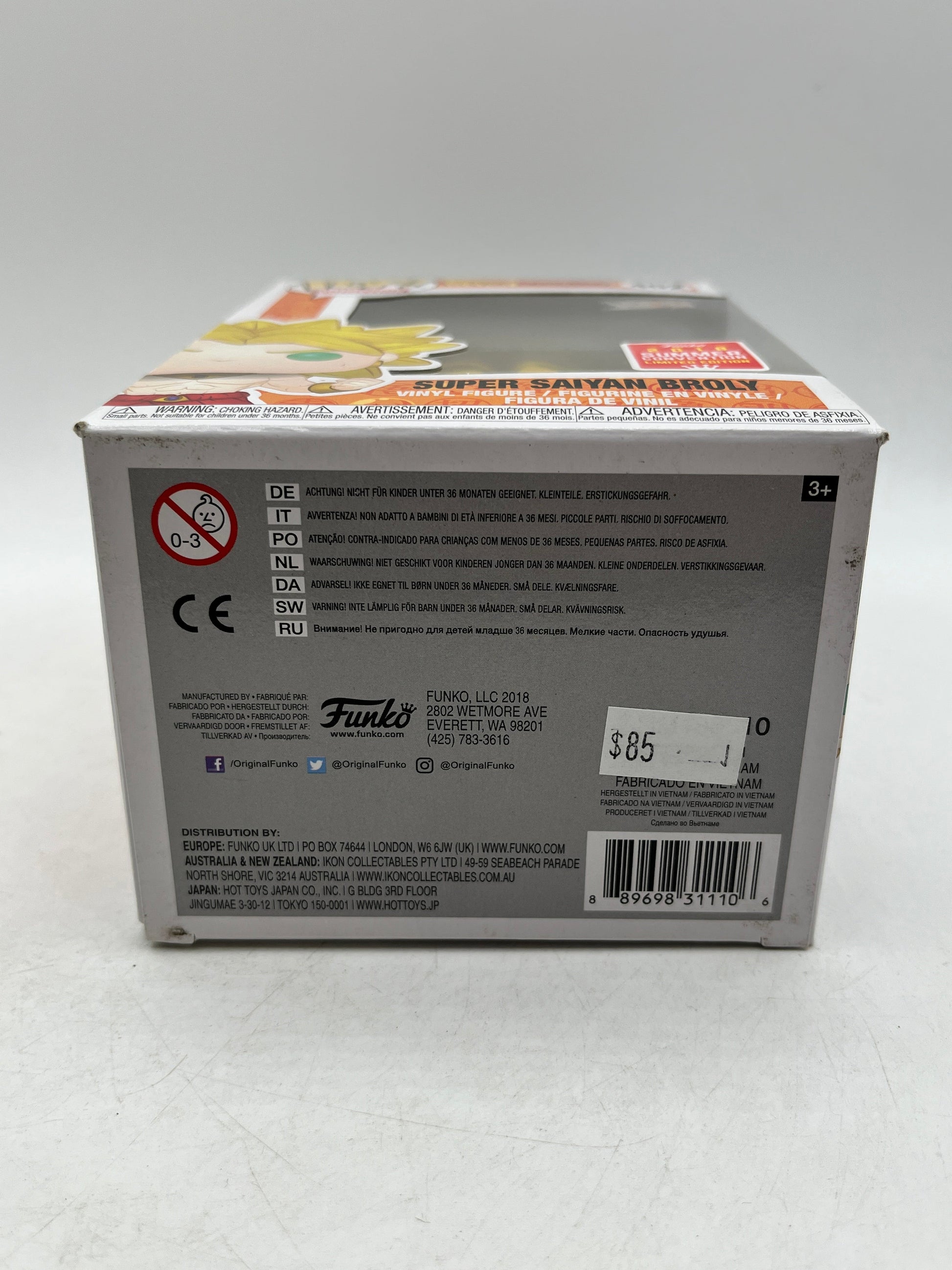 Funko POP! Dragon Ball Z - Super Saiyan Broly #402 - SDCC 2018 Summer Exclusive FRENLY BRICKS - Open 7 Days