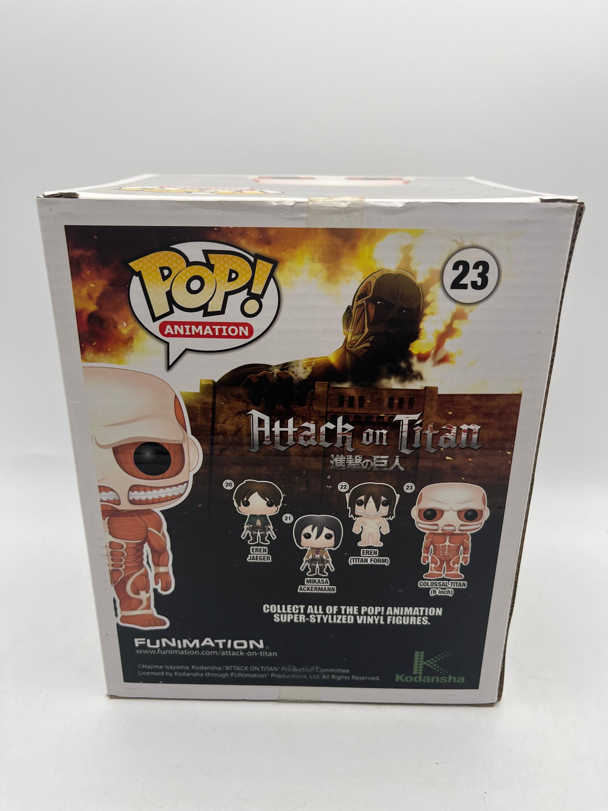 Funko Pop! Vinyl 6 in: Attack on Titan - Colossal Titan (Black and White) #23 FRENLY BRICKS - Open 7 Days