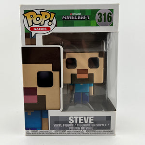 Funko POP! Games Mojang Minecraft - Steve #316 - Vinyl Collectable FRENLY BRICKS - Open 7 Days