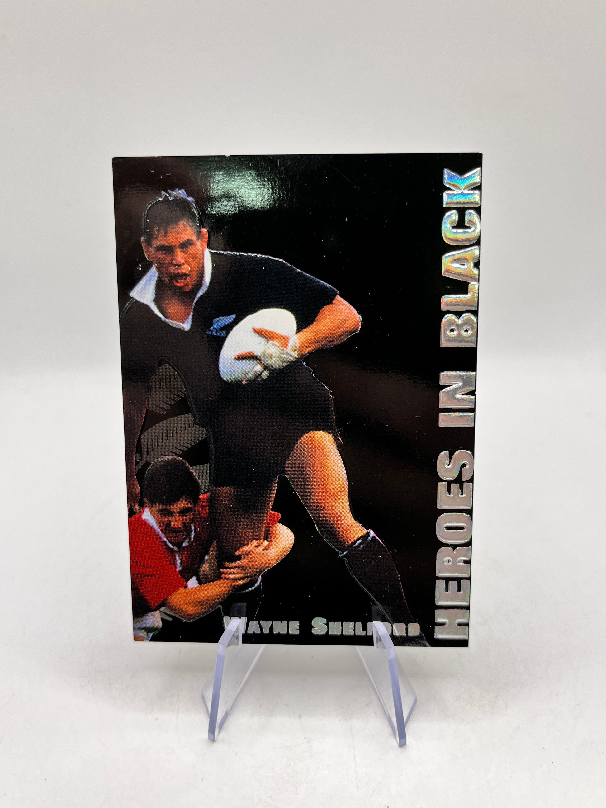 1995 New Zealand All Blacks Rugby Union Card - H5 Wayne Shelford FRENLY BRICKS - Open 7 Days