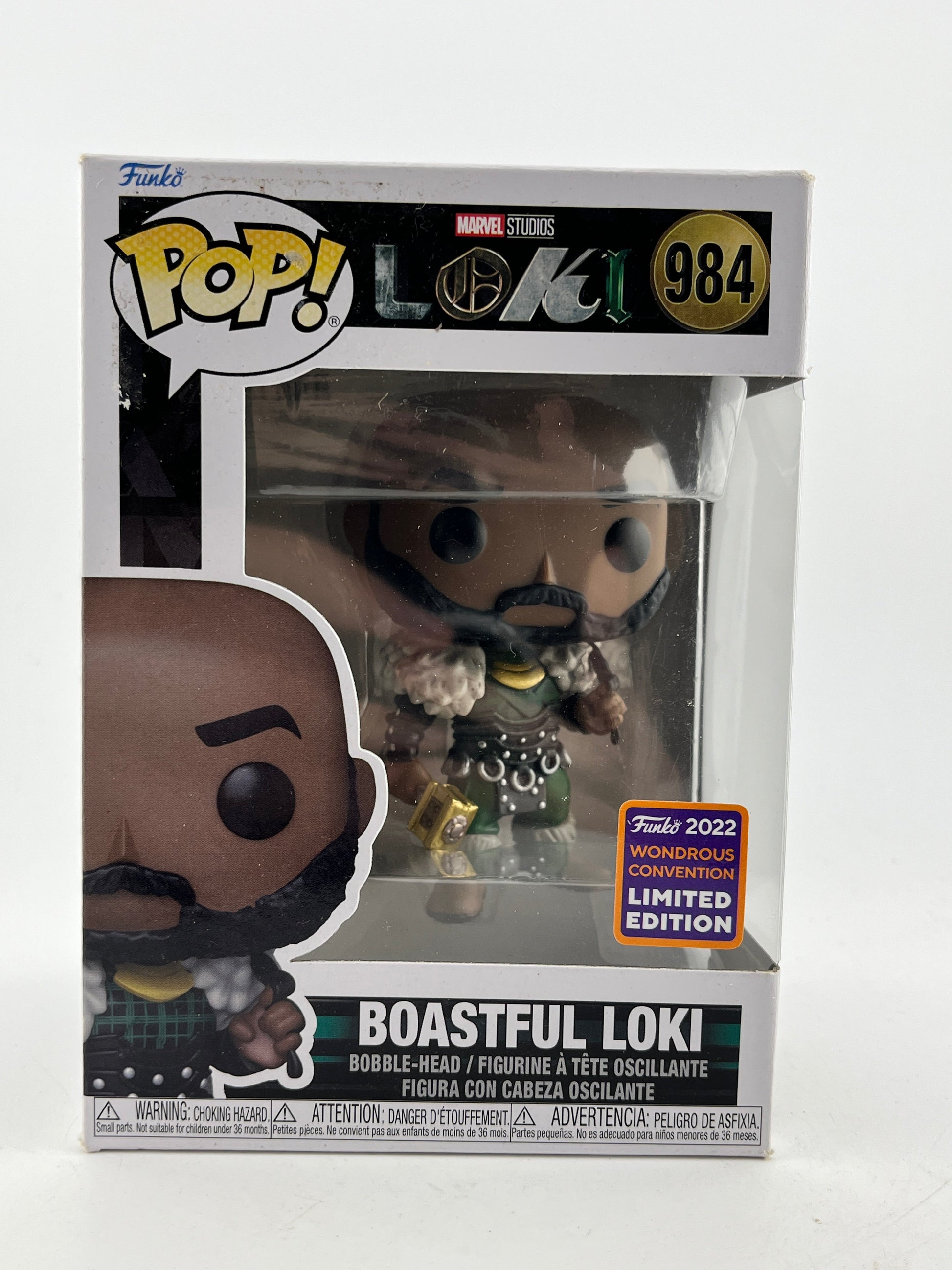 Funko POP! Marvel Loki - Boastful Loki #984 - 2022 Convention Limited Edition FRENLY BRICKS - Open 7 Days