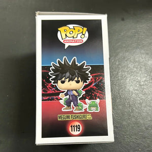 FUNKO POP VINYL JUJUTSU KAISEN MEGUMI FUSHIGURO WITH TOADS #1119 FRENLY BRICKS - Open 7 Days