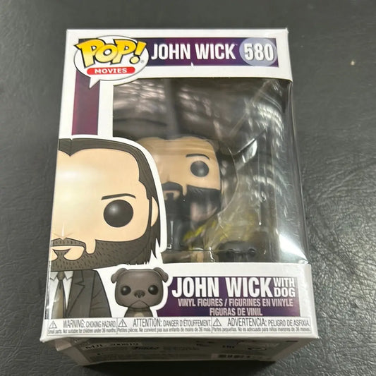 Funko POP John Wick With Dog #580 Vinyl Movies FRENLY BRICKS - Open 7 Days