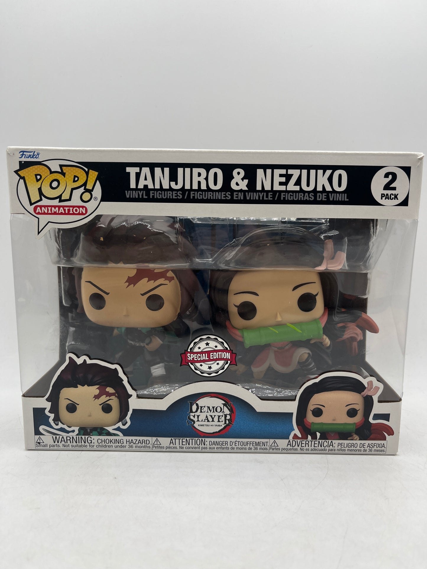 Funko Pop! Vinyl: Demon Slayer: Kimetsu No Yaiba - Tanjiro And Nezuko 2 Pack