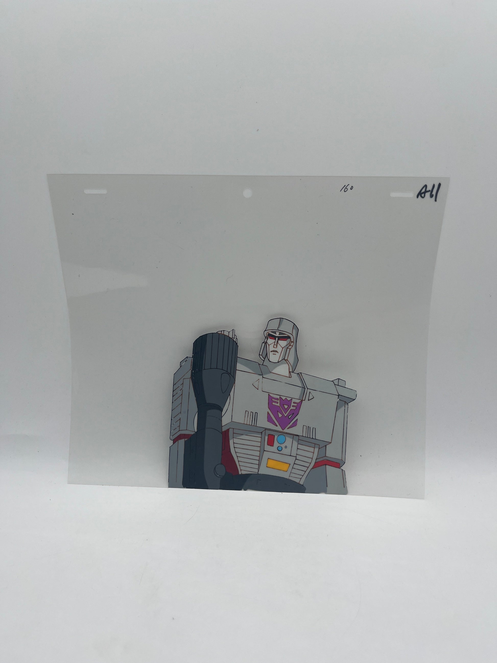 Megatron Transformers Animation Production Cel & Drawing Classic FRENLY BRICKS - Open 7 Days
