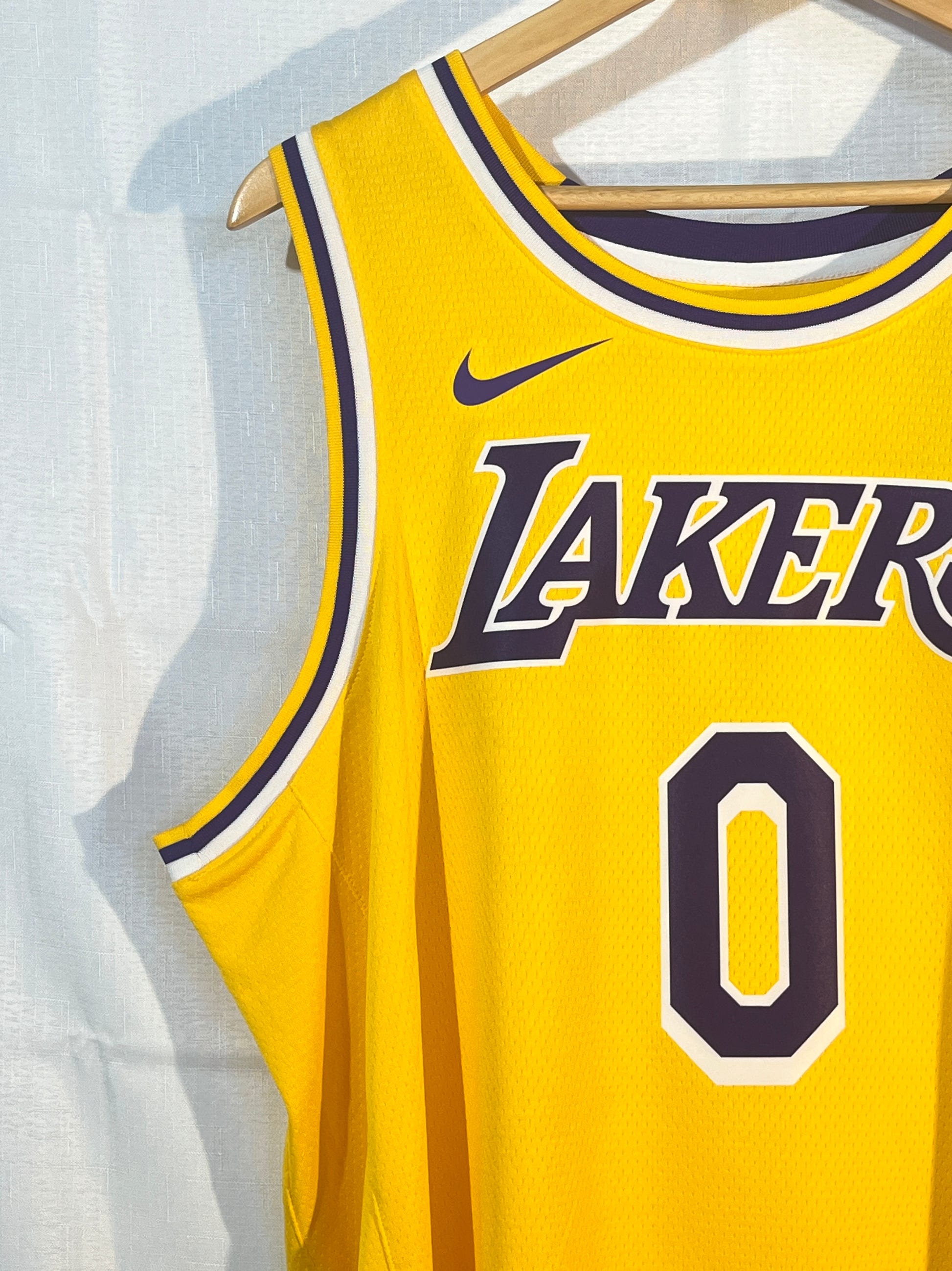 Russel Westbrook Jersey Mens XL 52 Los Angeles LA Lakers 00 Swingman CW3669-741 image 2