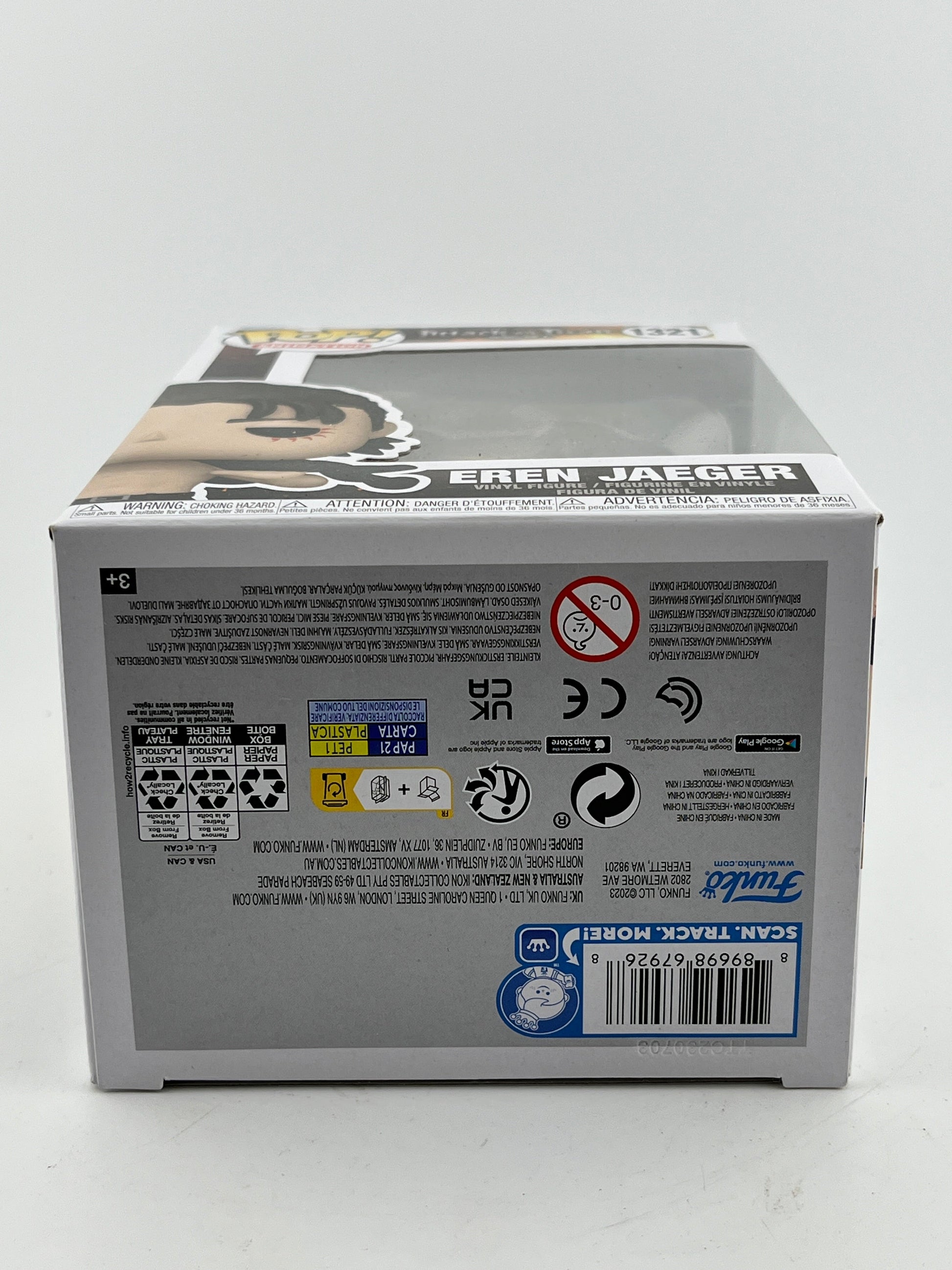 Funko POP! Animation Attack On Titan - Eren Jaeger #1321 - Vinyl Collectable FRENLY BRICKS - Open 7 Days