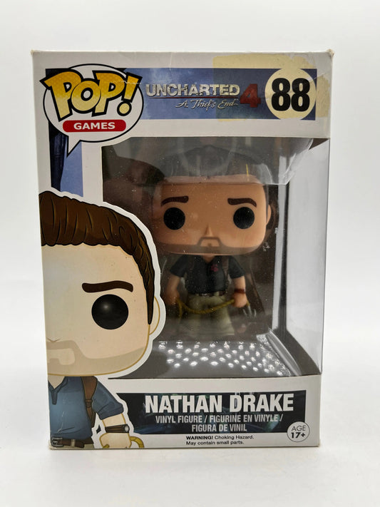 Funko POP! Games Uncharted 4 Nathan Drake #88 Naughty Dog Shirt Rare Collectable FRENLY BRICKS - Open 7 Days