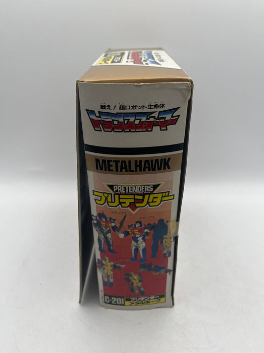 Takara Transformers C-201 Super-God Masterforce  G1 Pretender “Metalhawk” FRENLY BRICKS - Open 7 Days