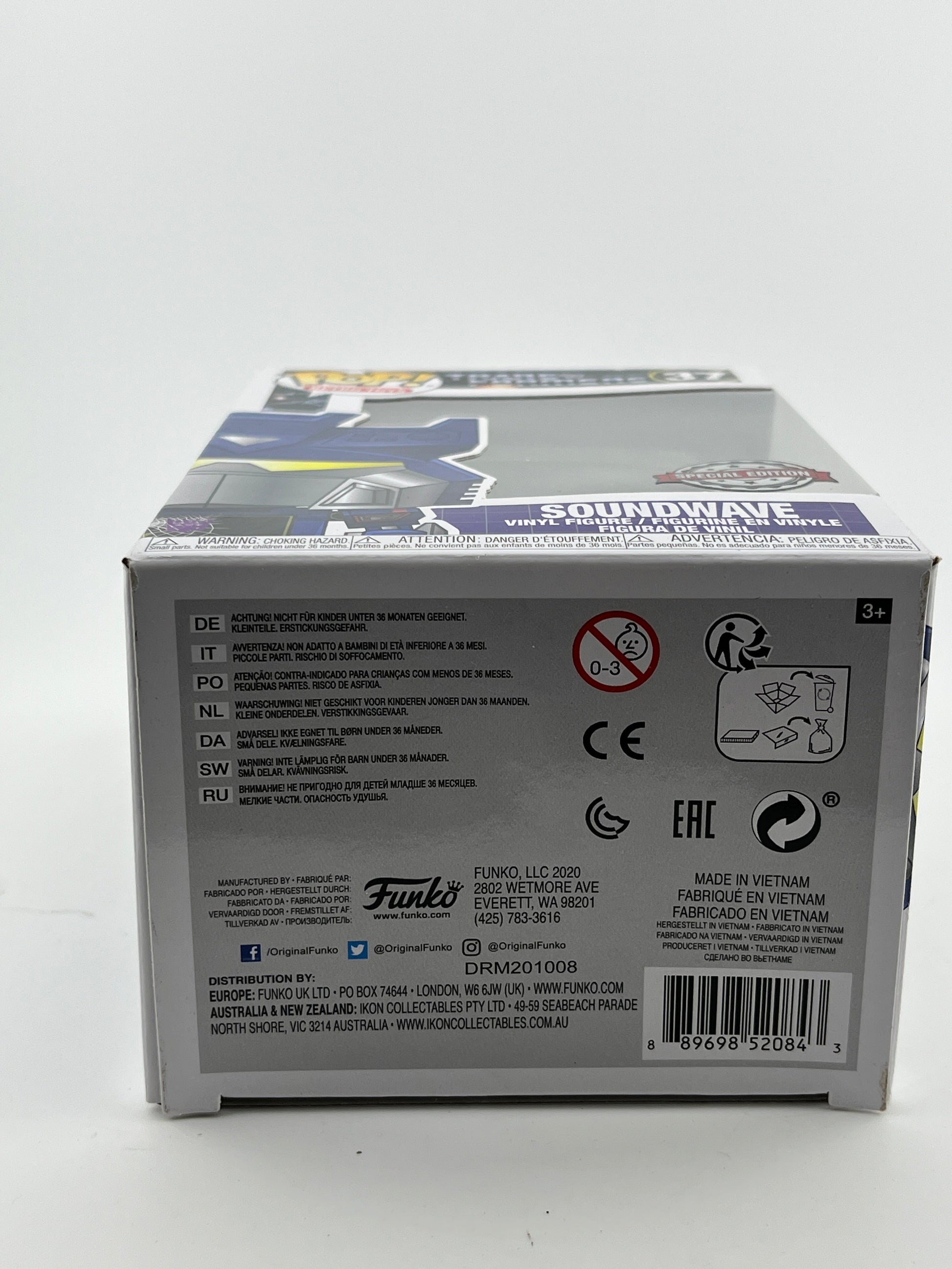 Funko POP! Retro Toys Transformers - Soundwave #37 - Special Edition FRENLY BRICKS - Open 7 Days