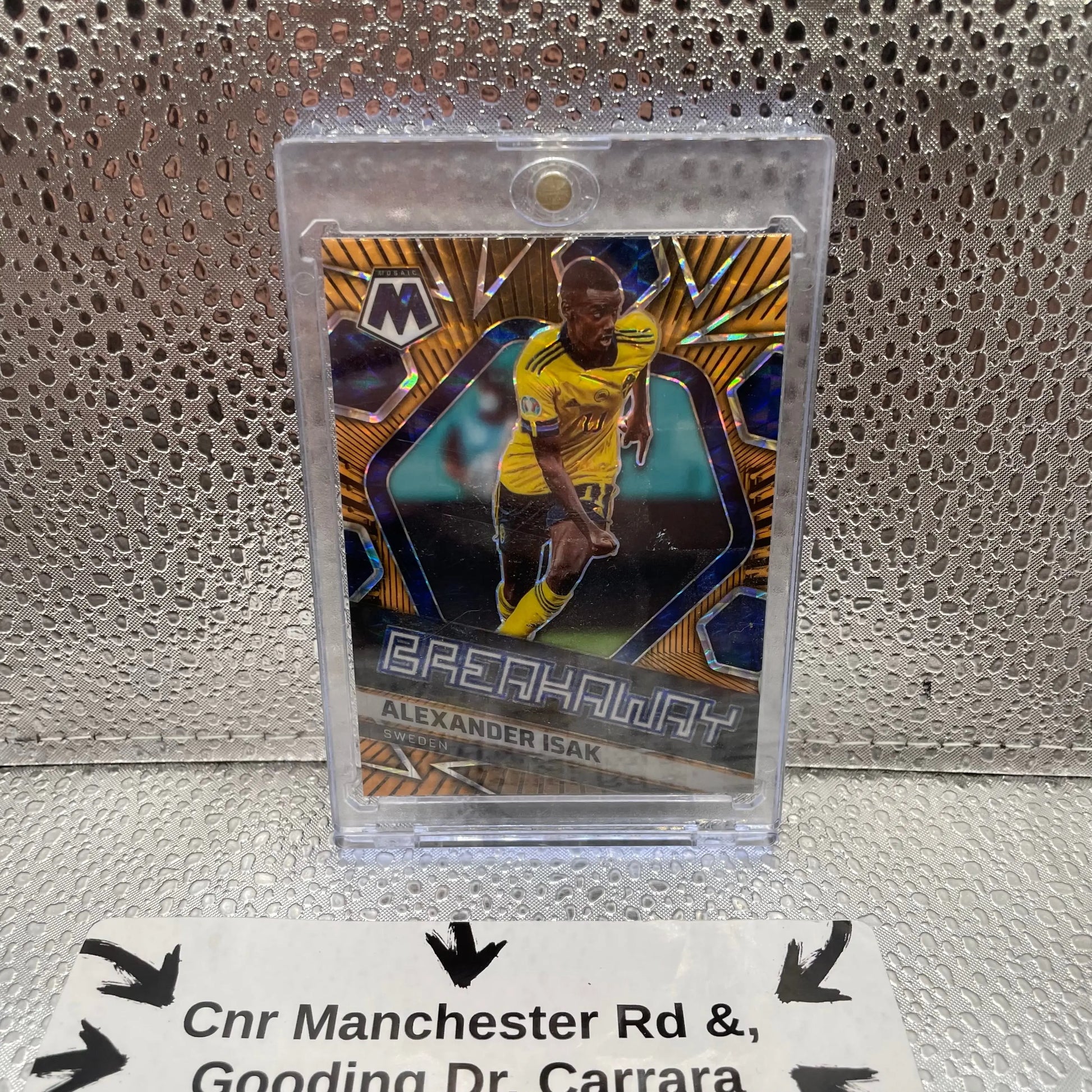 Alexander Isak Breakaway Sweden Panini Prizm No. 15 Card FRENLY BRICKS - Open 7 Days