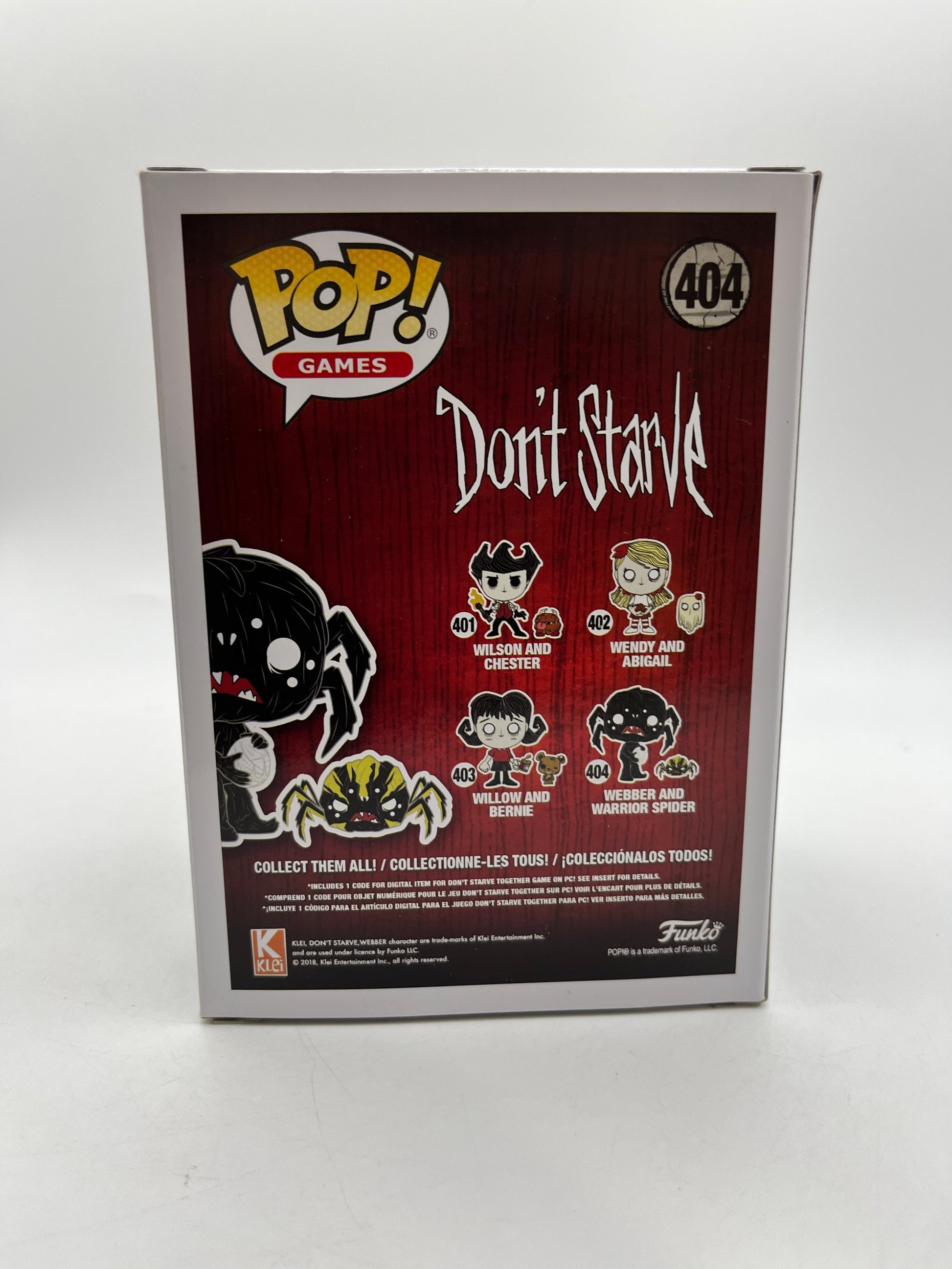 Funko POP! Games Don’t Stave Webber And Warrior Spider #404 - Vinyl Collectable FRENLY BRICKS - Open 7 Days