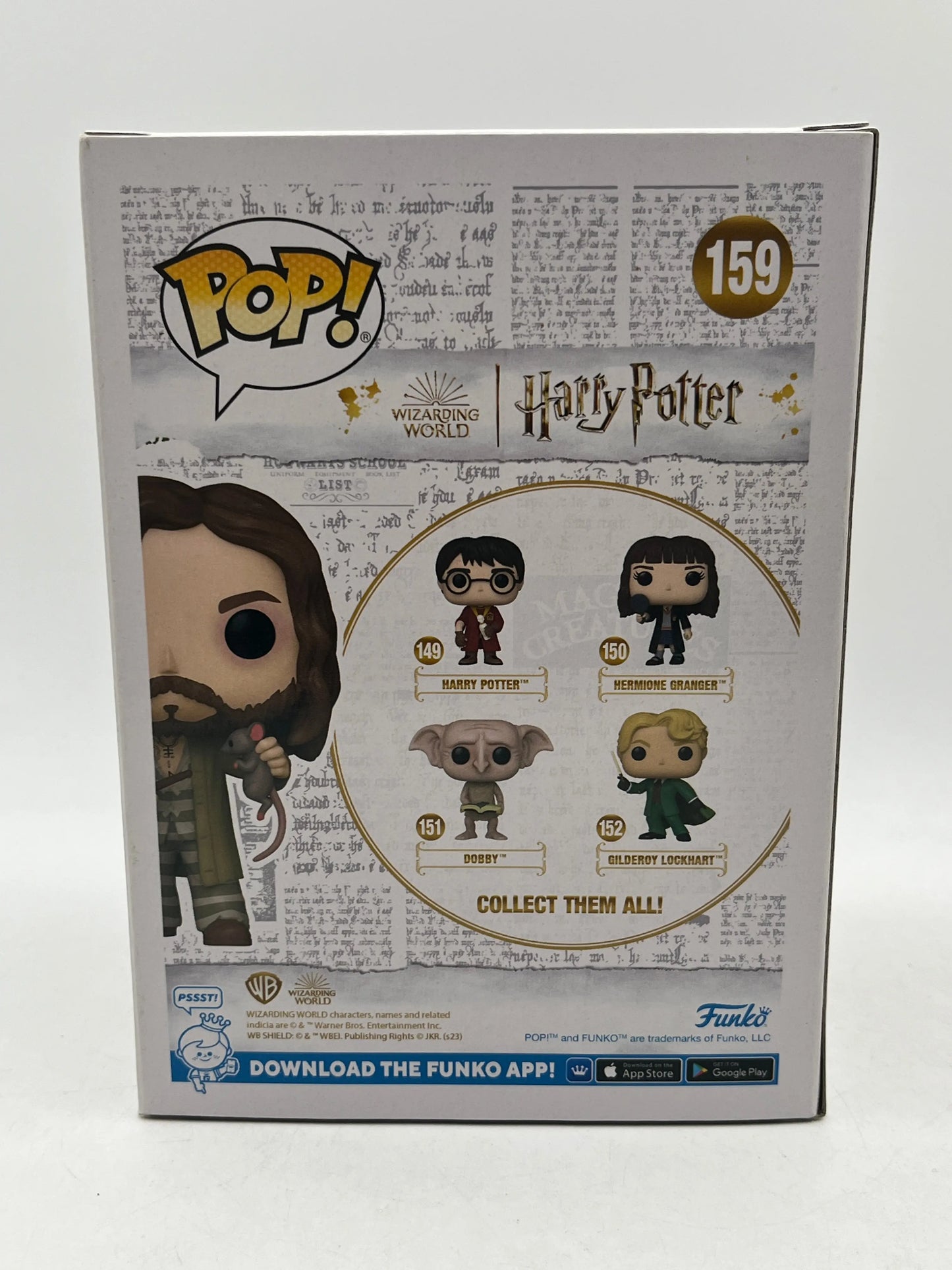 Funko POP! Harry Potter - Sirius Black With Wormtail #159 - Special Edition FRENLY BRICKS - Open 7 Days