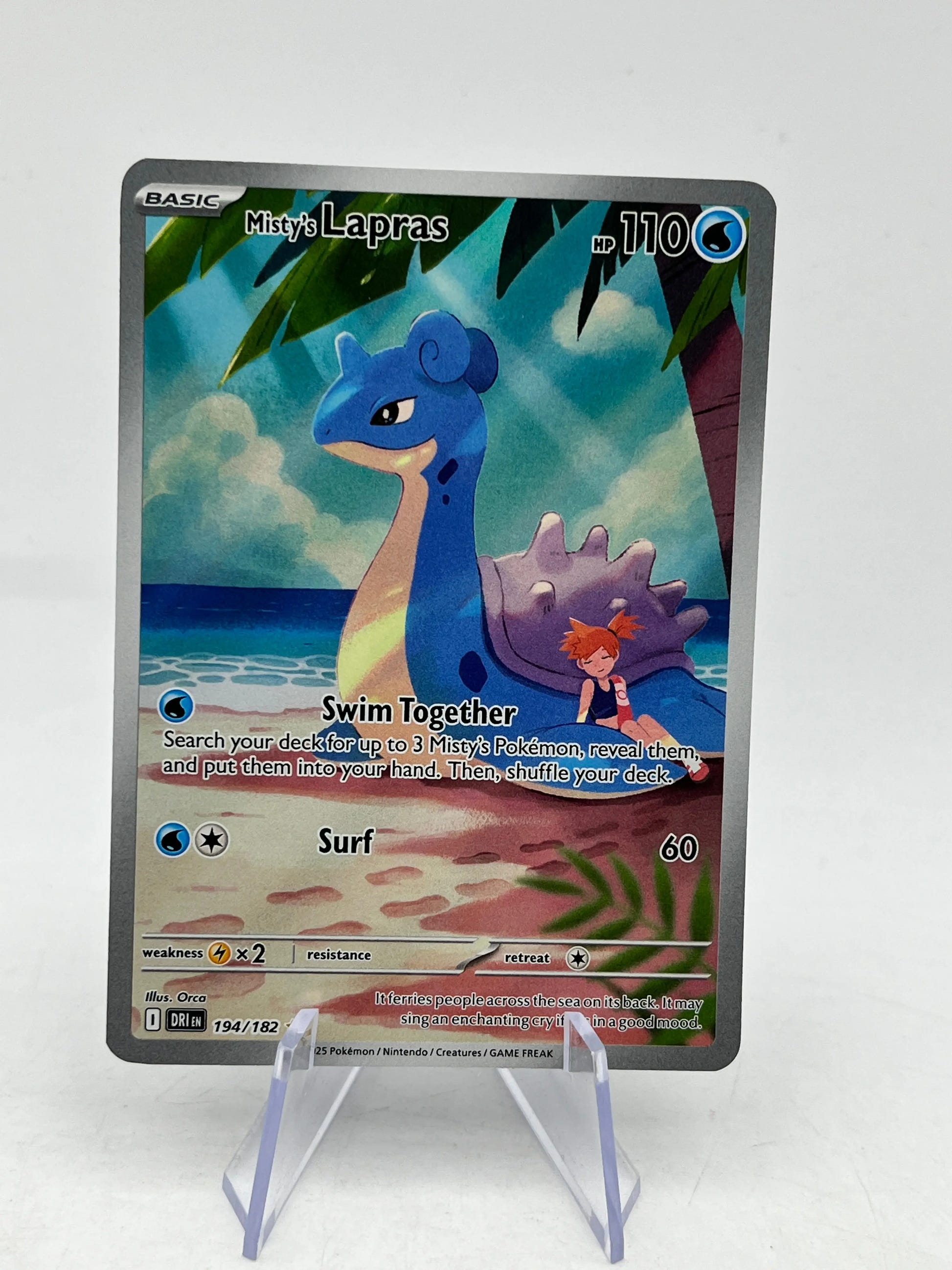 Misty's Lapras - 194/182 Destined Rivals Illustartion Rare Pokemon - Single FRENLY BRICKS - Open 7 Days image 1