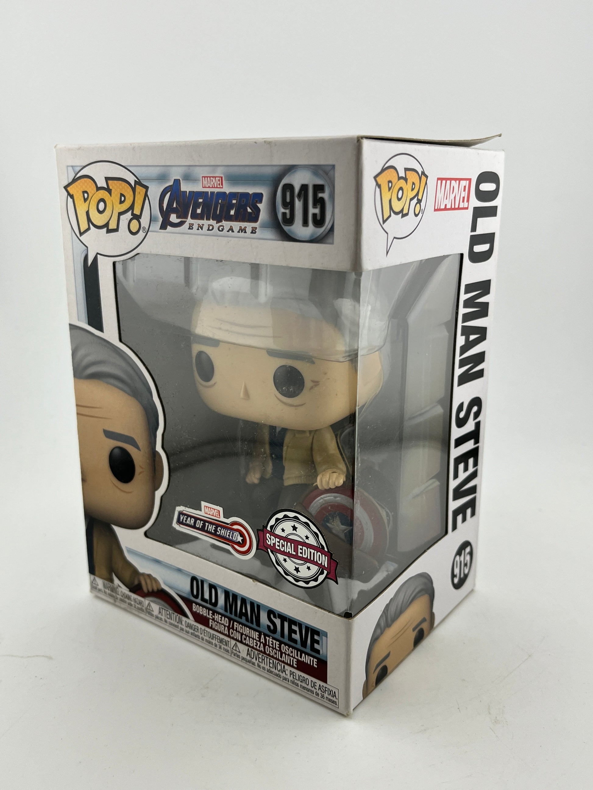 Funko POP! Marvel Avengers Endgame - Old Man Steve #915 - Special Edition FRENLY BRICKS - Open 7 Days